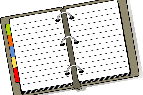 Transparent Picture Of Notebook (600x400)