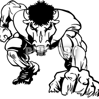 Mafia - Broncos Football Mascot Clipart (400x400)