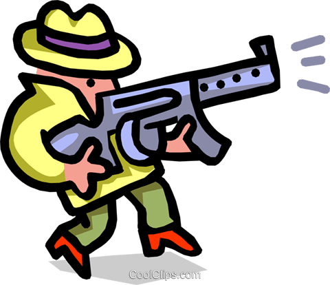 Gangster Clipart At Getdrawings Com Free For - Cartoon Guns (480x414)