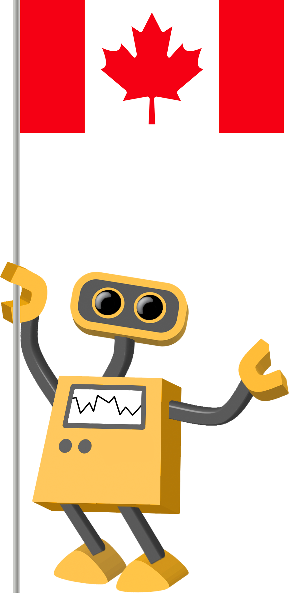 Flag Bot, Canada - Canada Flag (926x1896)