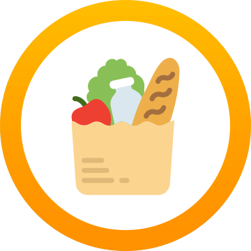 Diet - Food Distribution Clip Art (360x360)