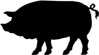 Flying Pig Antiques - Free Tea Towel Svg (400x309)