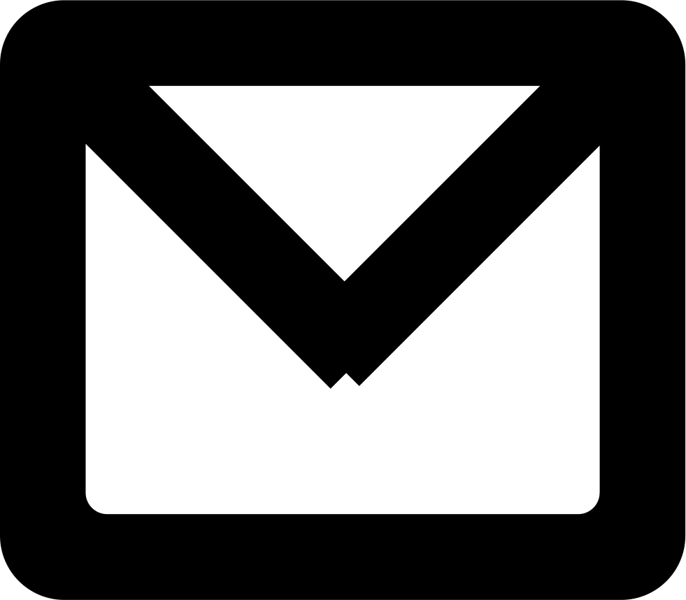 New Email Gross Envelope Outlined Symbol Svg Png Icon - Download Icon Email Png (981x858)