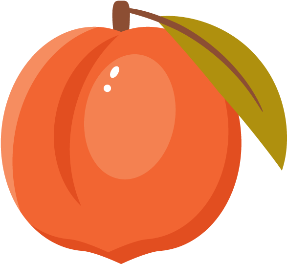 Peach Clipart Png - Персик Арт (850x674)