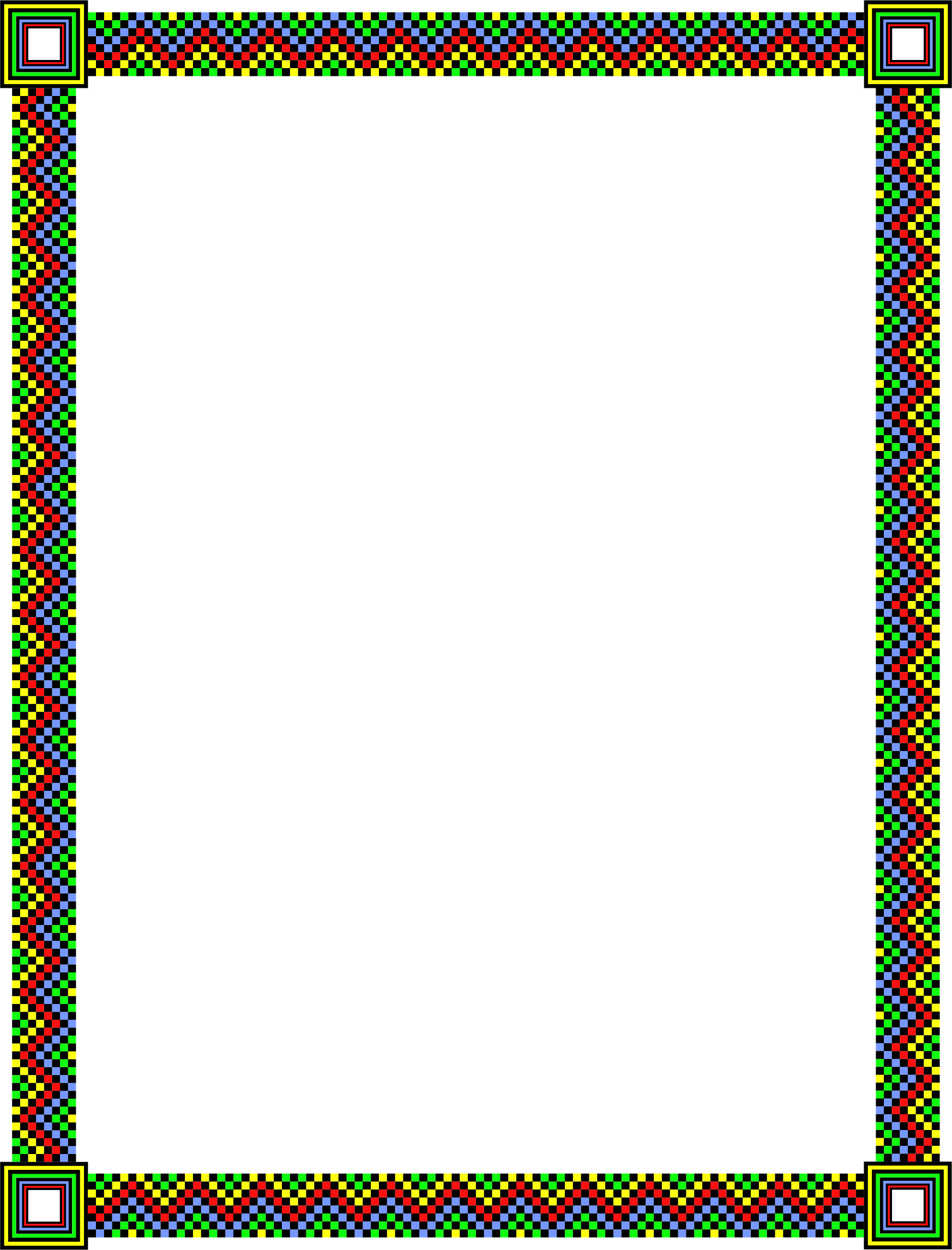 Big Image - Pixel Art Border (1746x2292)