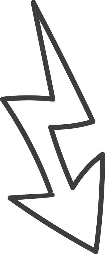 Down Arrow White Zigzag Tail - Down Arrow White Zigzag Tail (351x846)