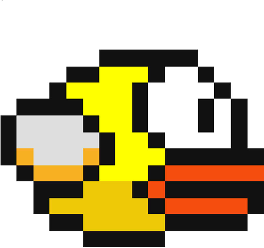 Flappybird Game Videogame Pixel Transparent Background - Flappy Bird (1024x1021)