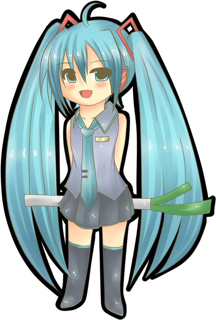 Clip Art Free Library Chibi Hatsune By M Ang On Deviantart - Hatsune Miku Transparent Chibi (731x1092)