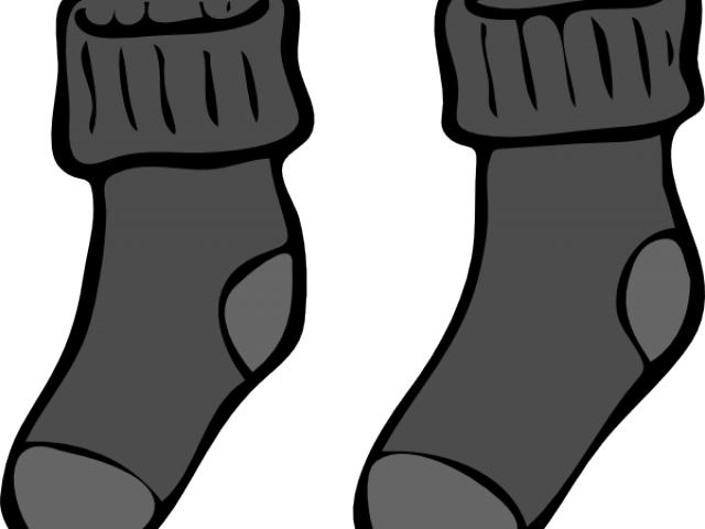 Black Socks Clip Art (640x480)