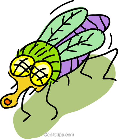 Fly Royalty Free Vector Clip Art Illustration - Fly Royalty Free Vector Clip Art Illustration (407x480)