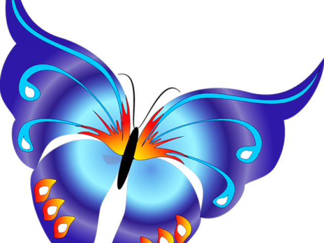 Flies Clipart Animated - Transparent Background Butterfly Png Hd (640x480)