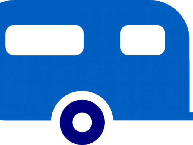 Caravan Clipart Blue - Caravan Clipart Blue (640x480)