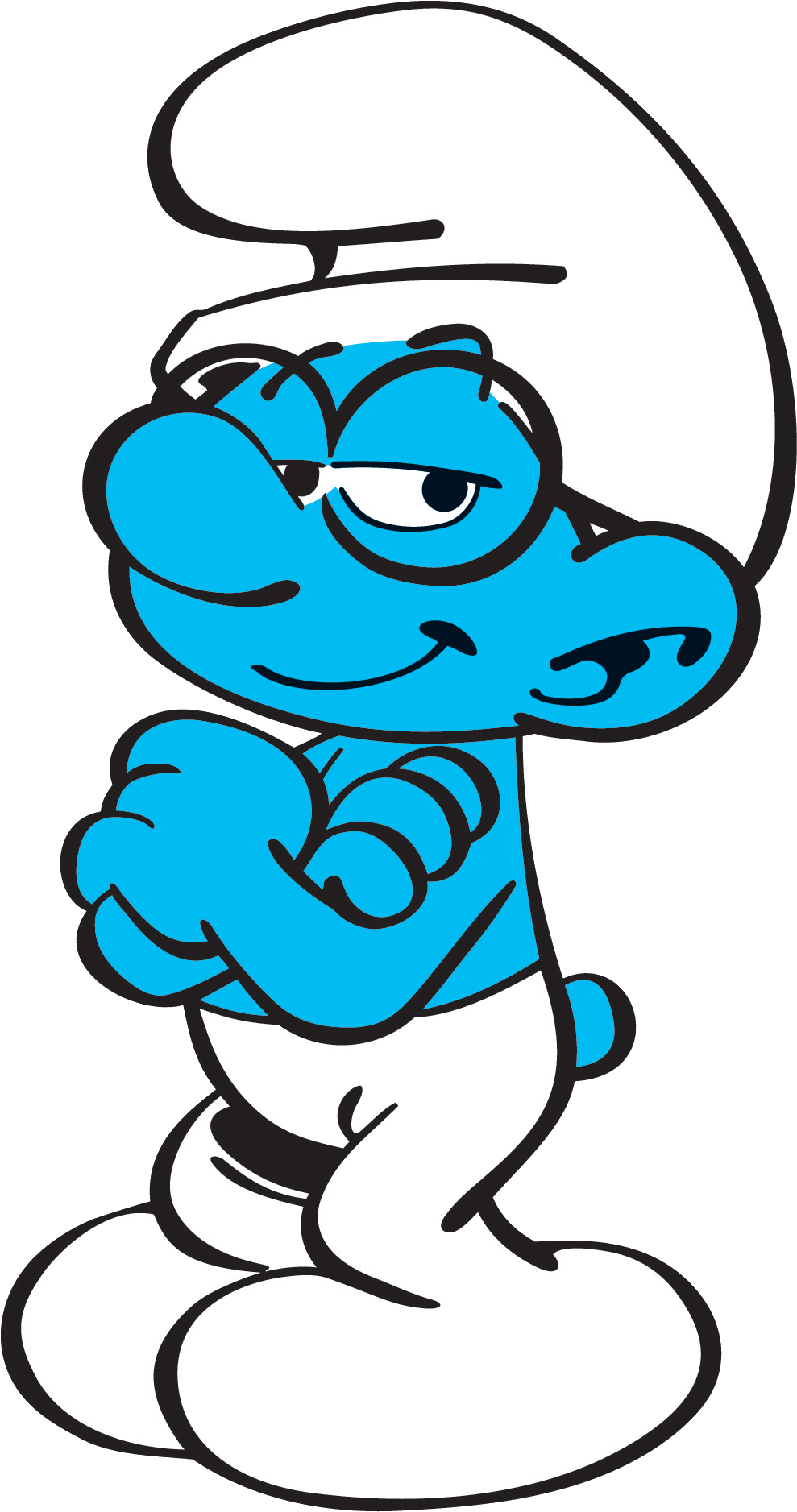 Brainy Smurf Papa Smurf Smurfette Hefty Smurf - Brainy Smurf Coloring Pages (1009x1889)