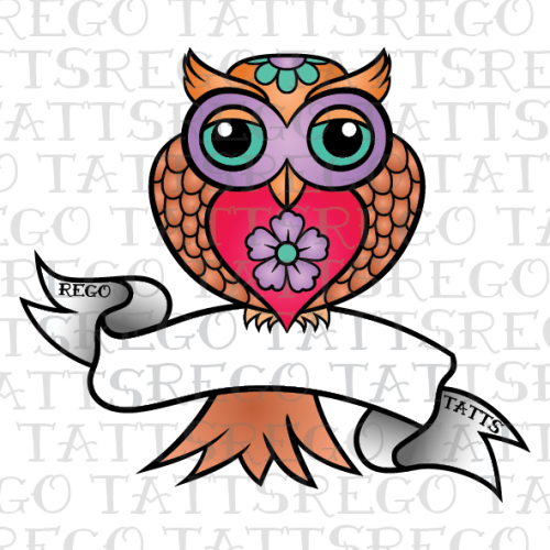 Owl Rego Tatts Regotatts Cool Car For - Owl Rego Tatts Regotatts Cool Car For (500x500)