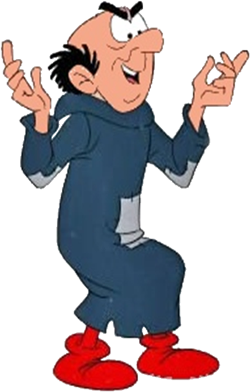 The Smurfs Smurfing Smurfed About New Smurf - Smurfs Gargamel Cartoon (500x779)