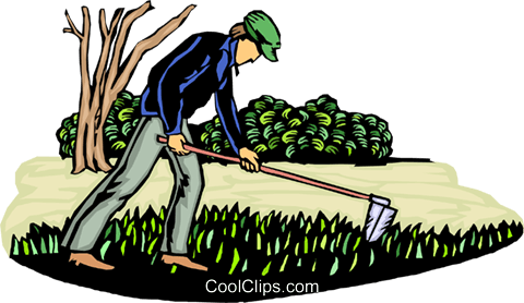 Working In A Field Royalty Free Vector Clip Art Illustration - Illustration (480x278)