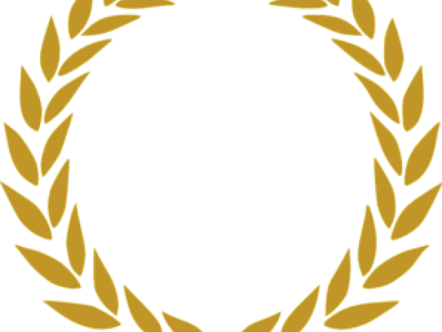 Wheat Clipart Gold - Gold Laurel Wreath Free (640x480)