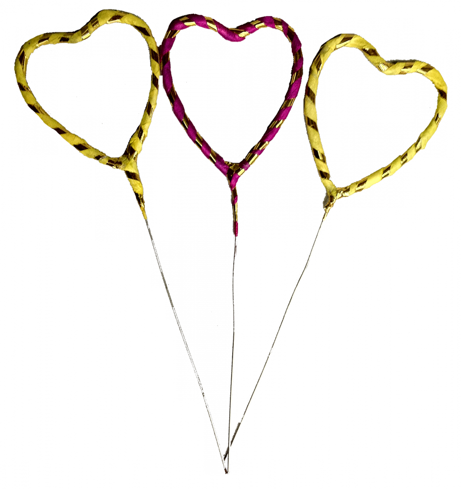 Heart Shape Sparklers, Valentine Day Sparklers, Wedding, - Heart (943x1000)