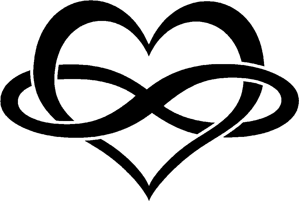 Heart With Infinity Sign Tattoo - Love Infinity Symbol Png (1200x1200)