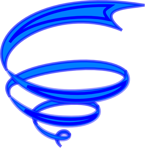 Spiral Blue Clip Art At Clker Com Vector Clip Art Online - Whirl Clipart (588x597)