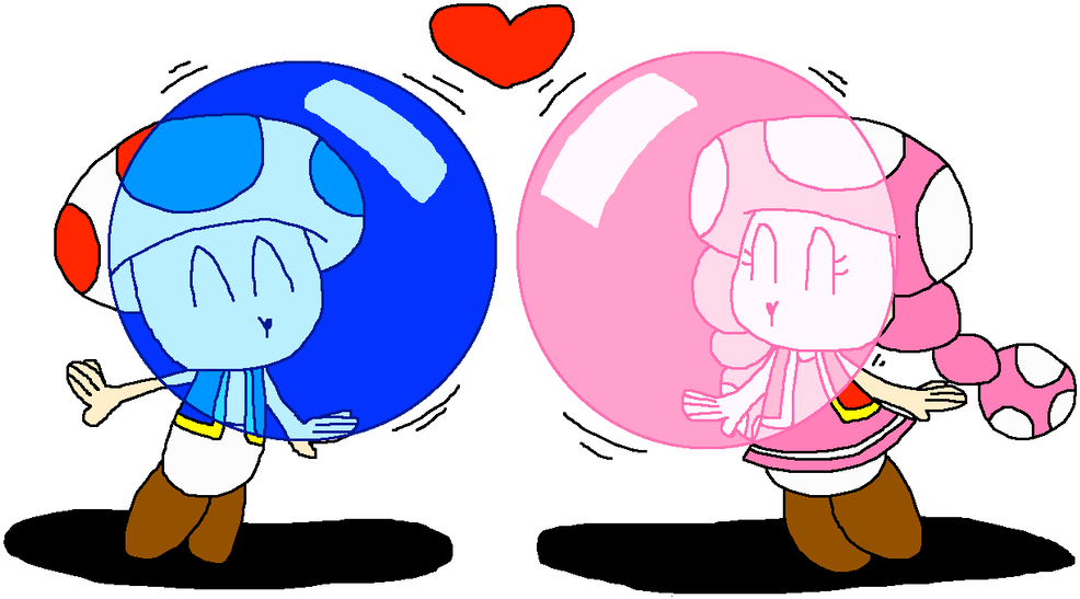 Blowing Bubble Gum Kiss Of Love By Pokegirlrules - Cartoon (1024x585)