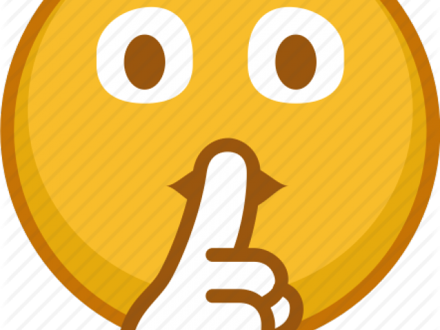 Silence Clipart Sad - Emoji Transparent Background Quiet (640x480)