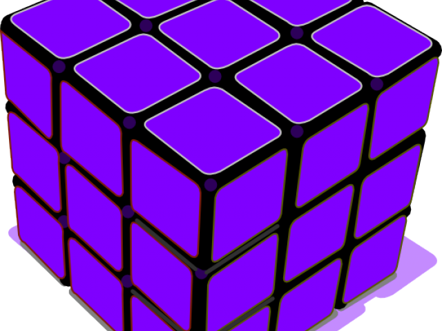 Cube Clipart Violet - Bang Bang Movie Rubik's Cube (640x480)