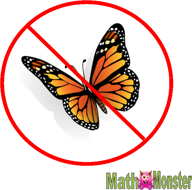 There Are No Butterflies In Math - 3d Butterfly Transparent (638x632)
