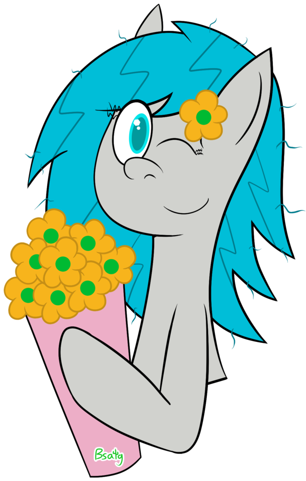 Bsalg93, Flower, Flower In Hair, Oc, Oc - Cartoon (645x1024)