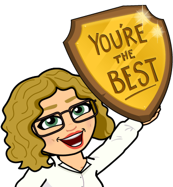 Link To My File Bitmoji Holding A Plaque Saying, "you're - Youre The Best Bitmoji (398x398)