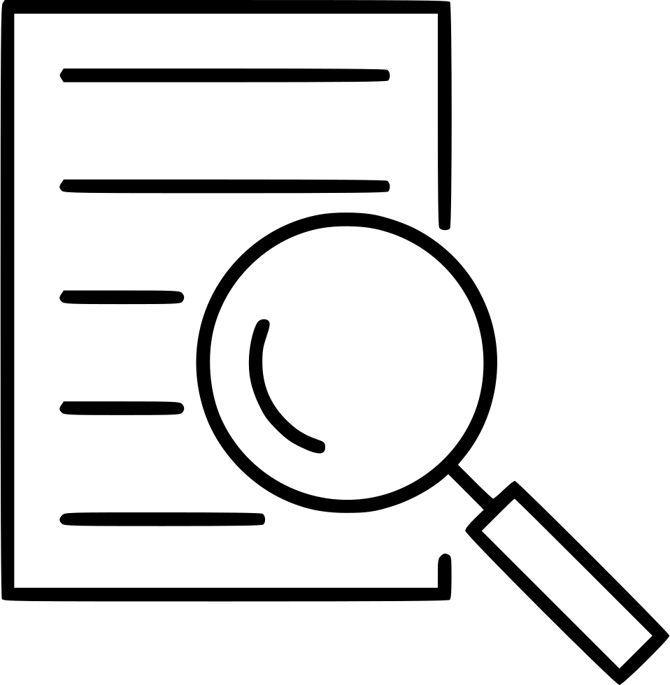 Search Magnifier Magnifying Glass Find File Document - Magnifying Glass Document Icon (958x980)