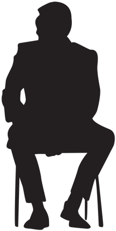 People Silhouette Clipart Tall Man - Silhouette Boy Png (512x512)