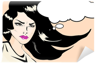 Retro Looking Angry Woman Vintage Clipart Collection - Retro Female Clipart (400x400)