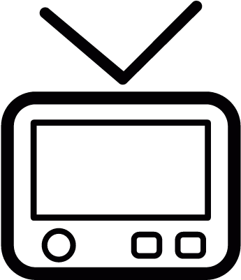 Vintage Retro Tv Monitor Vector - Tele Icono (400x400)