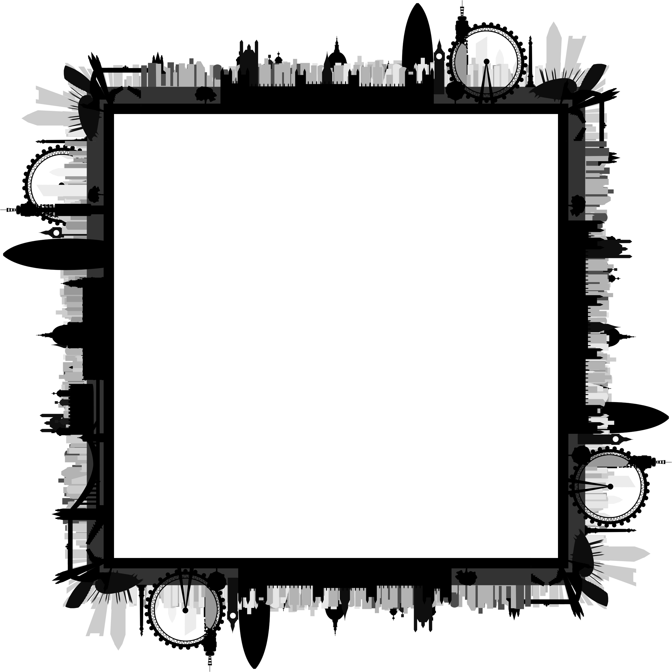 Big Image - London Skyline Silhouette (2352x2352)