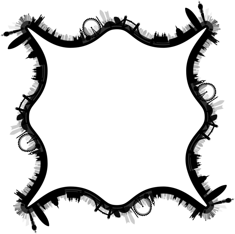 London Silhouette Leaf Skyline Character - London Skyline Silhouette (754x750)