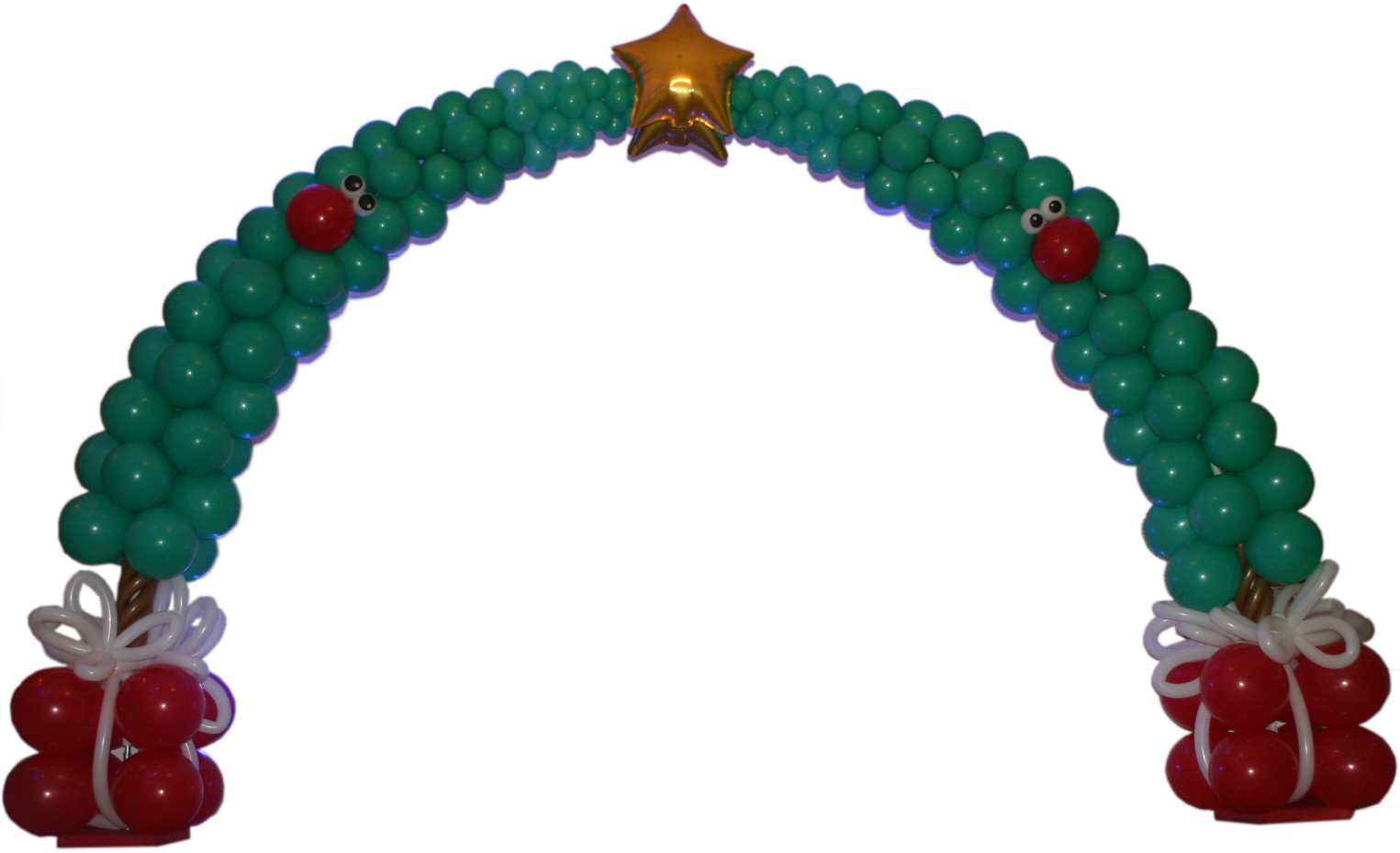 Christmas Balloon Arch Png (1536x1024)
