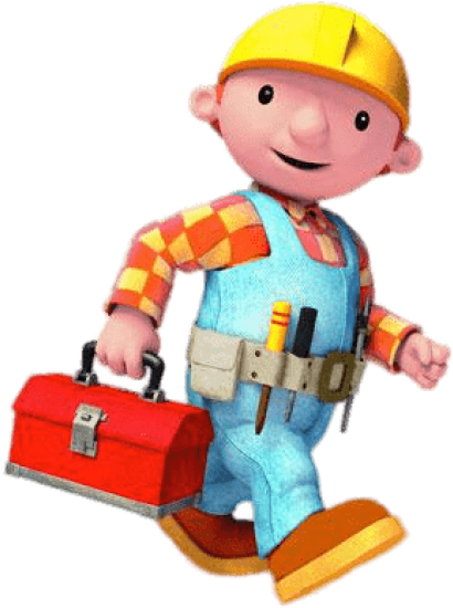 Download Old Bob The Builder On His Way Clipart Png - Bob The Builder Walking (850x567)