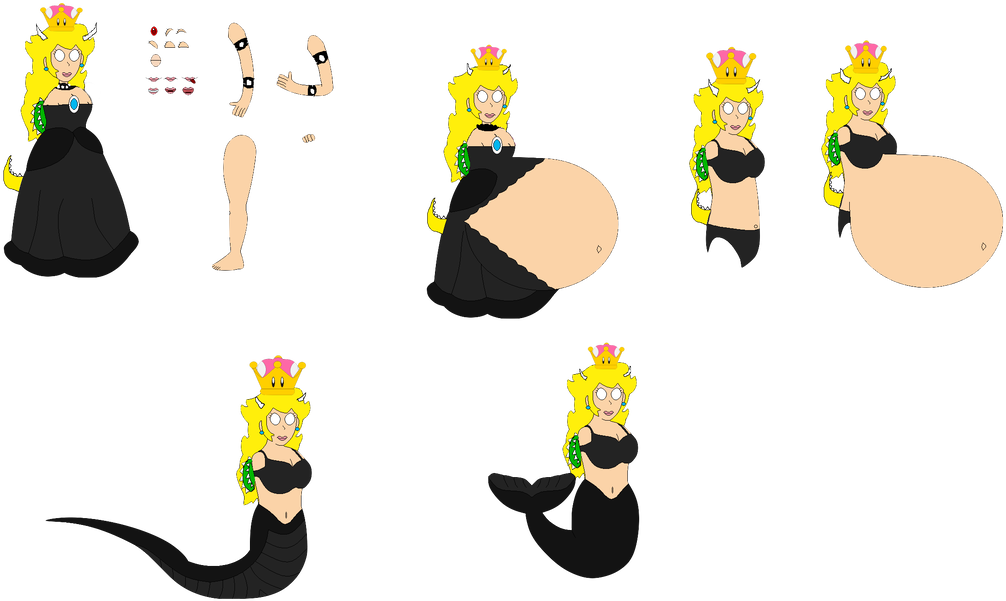 Bowsette Character Builder [beta] By Dsfan2-pmb - Cartoon (1024x695)