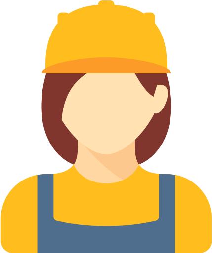 Bodybuilder Png File - Construction Worker Avatar Png (512x512)