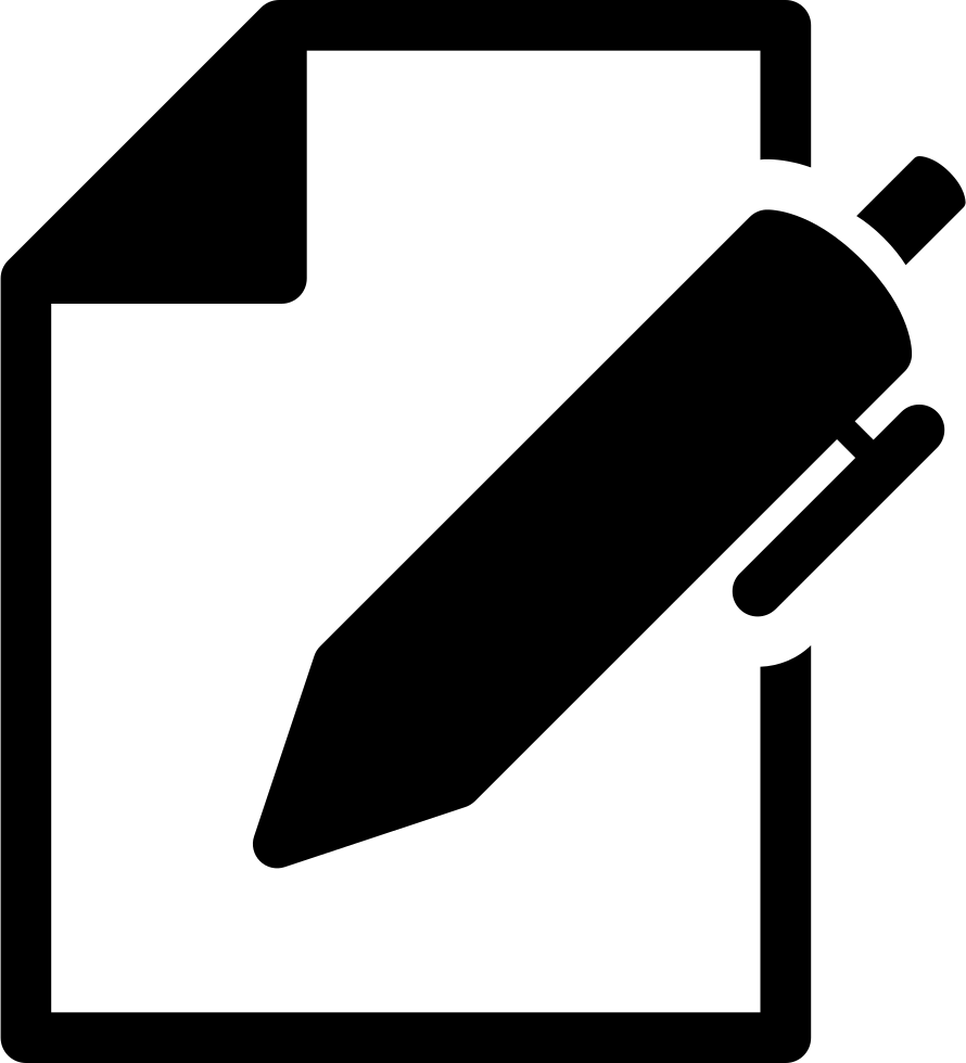 Signing A Document Comments - Signing Icon (890x980)