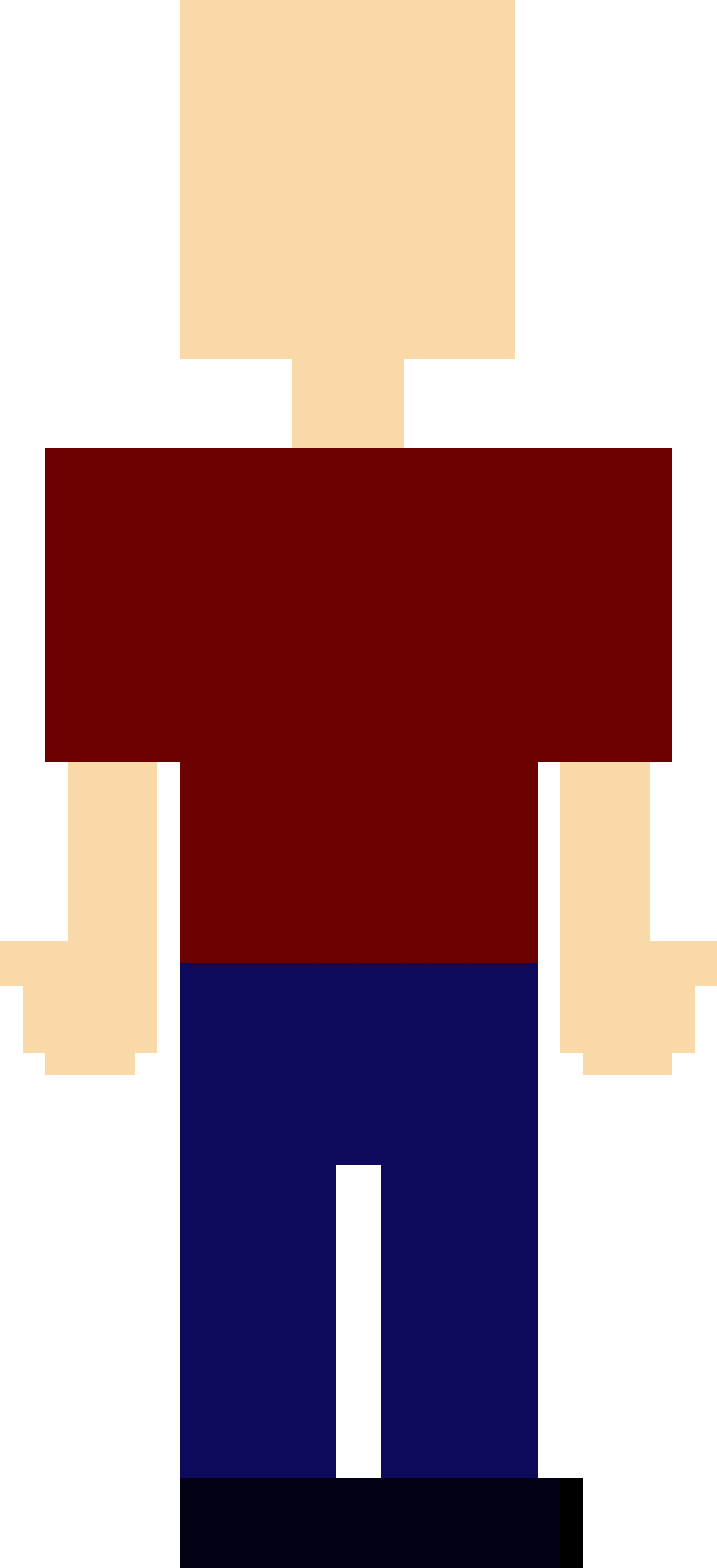 Flashlight Clipart Pixel Art - Pixel Guy Png (1950x3800)