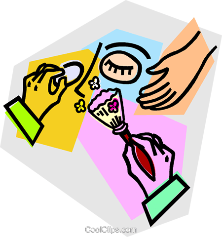 Cosmetic Make Over Royalty Free Vector Clip Art Illustration - Cosmetic Make Over Royalty Free Vector Clip Art Illustration (450x480)