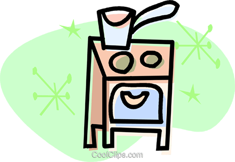 Pot Sitting On The Stove Royalty Free Vector Clip Art - Pot Sitting On The Stove Royalty Free Vector Clip Art (480x330)