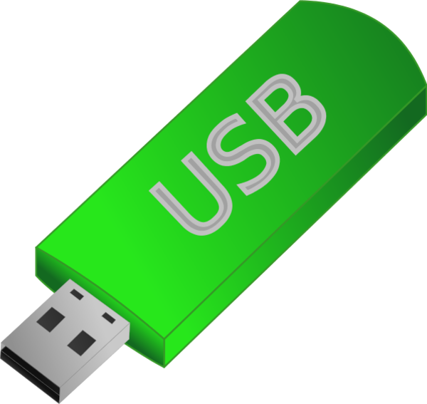 Usb Clip Art - Flash Drive Clip Art (600x567)