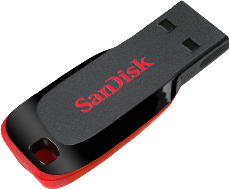 Usb Flash Png Transparent Images - Sandisk Cruzer Blade (500x420)