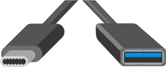 Usb Standard C To Usb Standard A (female) To Usb Standard - Usb Standard C To Usb Standard A (female) To Usb Standard (650x282)