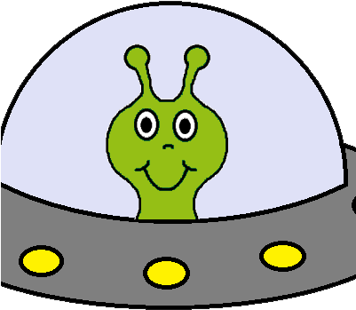 I Am A Stranger Here Myself - Clip Art Space Ships (400x392)