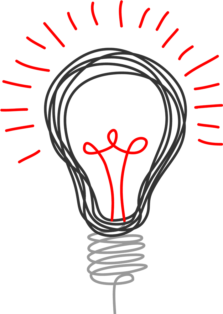 Is Social Media Hurting Your Mental Health - Light Bulb Drawing (1000x1000)