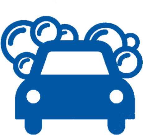 Blue Car Clipart Car Wash - Car Wash Icon Vector (640x480)